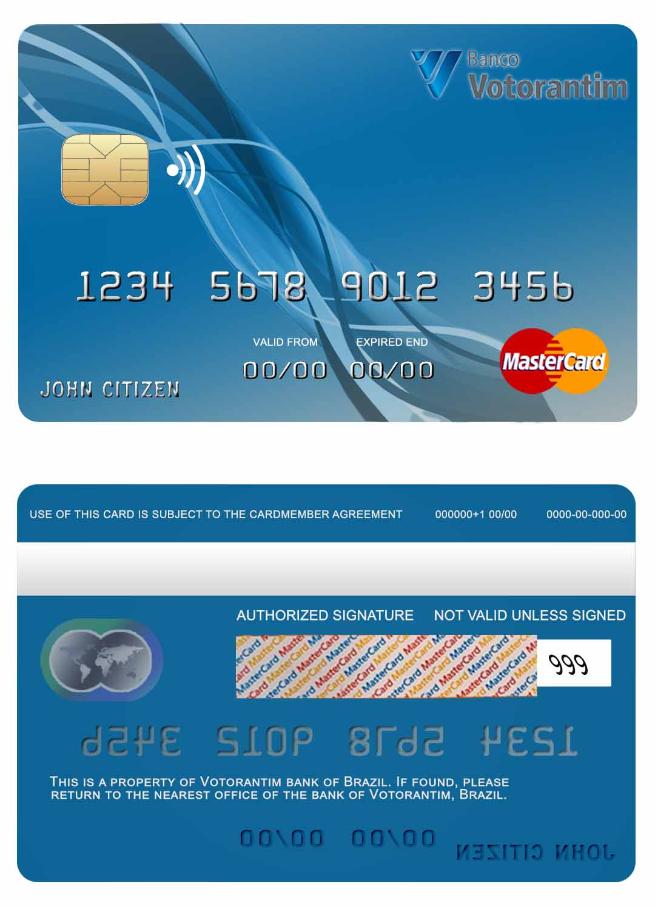 Brazil Votorantim bank mastercard